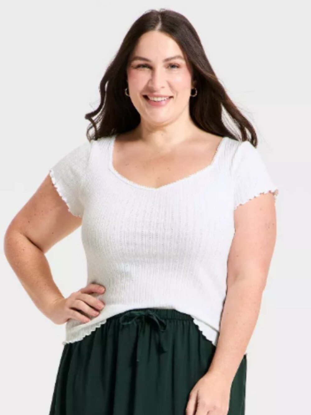 Universal Thread Women's Slim Fit Short Sleeve T-Shirt - XL